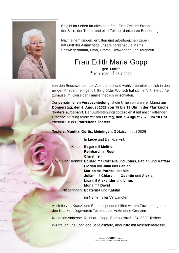Edith Maria Gopp